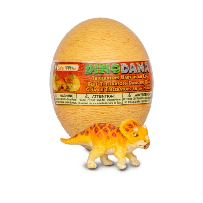 SAF100986 - Dino Dana Pui de Triceratops cu ou 