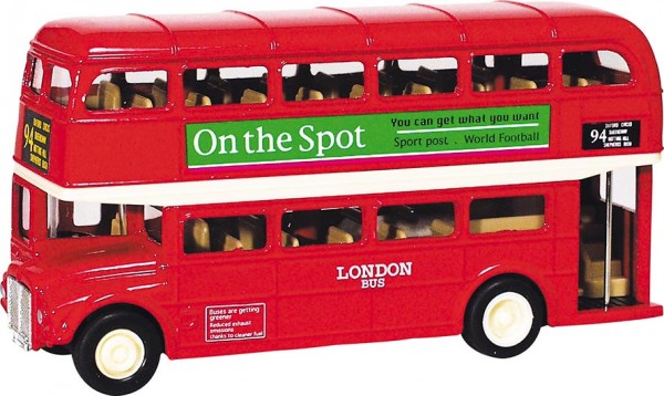 GOKIPF993  Autobuz londonez, în cutie - 12 cm