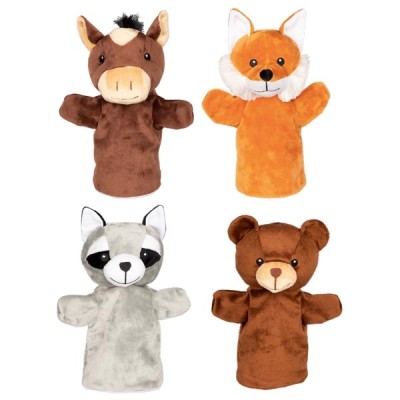 GOKI51803 Marionetă din pluș - animale (la set)