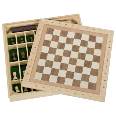 GOKI56953 Set de lux - Șah, Dame, Moară