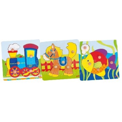 GOKI57514 Set Power - puzzle cu butoane (3 modele)