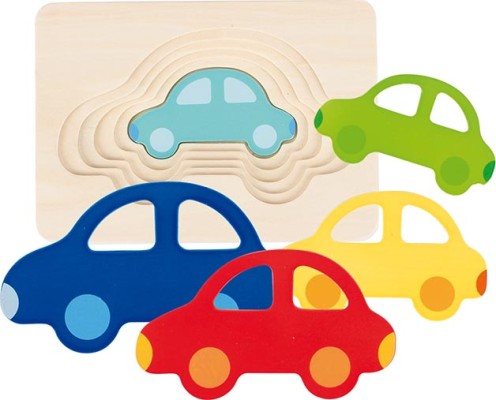 GOKI57485 Puzzle multistrat mașină (5 straturi)