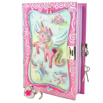 RB16078 JURNAL UNICORN CU LACĂT INIMIOARĂ