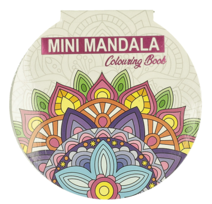 WINB198_Mini Mandala de colorat rotundă roz