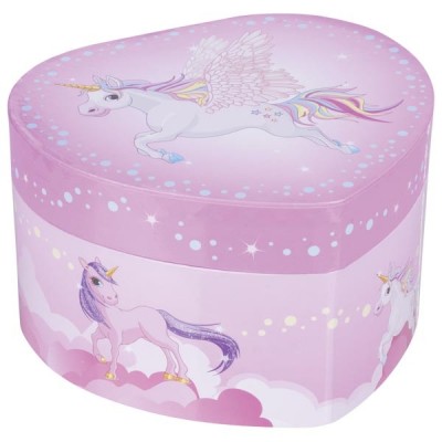 GOKI15561 Cutie muzicală inimioară cu unicorn