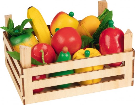 GOKI51658 Fructe și legume în lădiță