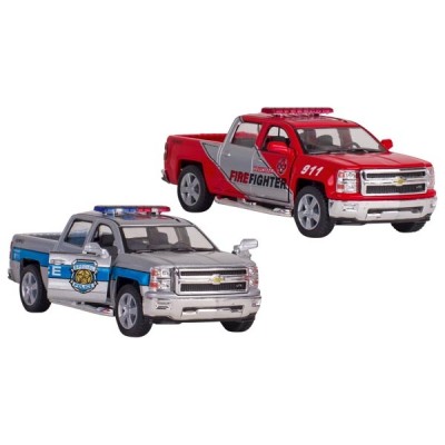 GOKI12261 Mașină de poliție/pompieri Chevrolet Silverado - 12,5 cm